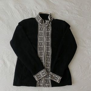 LL Bean holiday winter black jacket